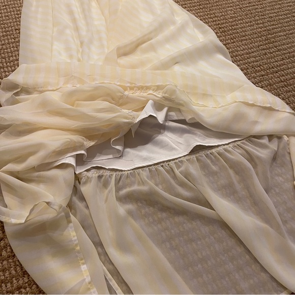 Notes Du Nord Kennedy Maxi Dress Yellow White Stripe 36 Small NWT - Picture 6 of 12